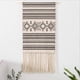 thumbnail image 1 of Tapiz de pared étnico indio Bohemio Gris Beige Tejido a mano Tapiz Decoración para habitación de niños Dormitorio Toalla de pared de lino psicodélico 50 x 70 cm + 28 cm JFHHH pequeña, 1 of 4