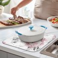 thumbnail image 2 of Microfibre Drying Mat for Kitchen Pioneer Dish Drying Drainer Mat Absorbent Colorful Floral Drying Mat Washing Up for Glass, Plate & Cup 16inch X 18inch, 2 of 7
