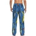 thumbnail image 3 of Colorful Cute Dinosaurs Men's Pajama Pants Lightweight Sleepwear Bottom Lounge Pants, 3 of 6