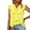 Yellow, variant on HOMBOM Tunic Tops for Women Tank Tops Green Sleeveless V-neck Solid Color Ruffle Sleeve Topss S