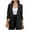 Black, variant on QQAMB Women's Blazer Long Sleeve Slim Suit Jacket Open Buckle Free Fit Work Office Cardigan Coat Overcoats Blue L