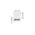 thumbnail image 2 of Unique Bargains 2.54mm Closed Short Circuit Cap Jumper Cap Blocks Connector, White 10 Pack, 2 of 4