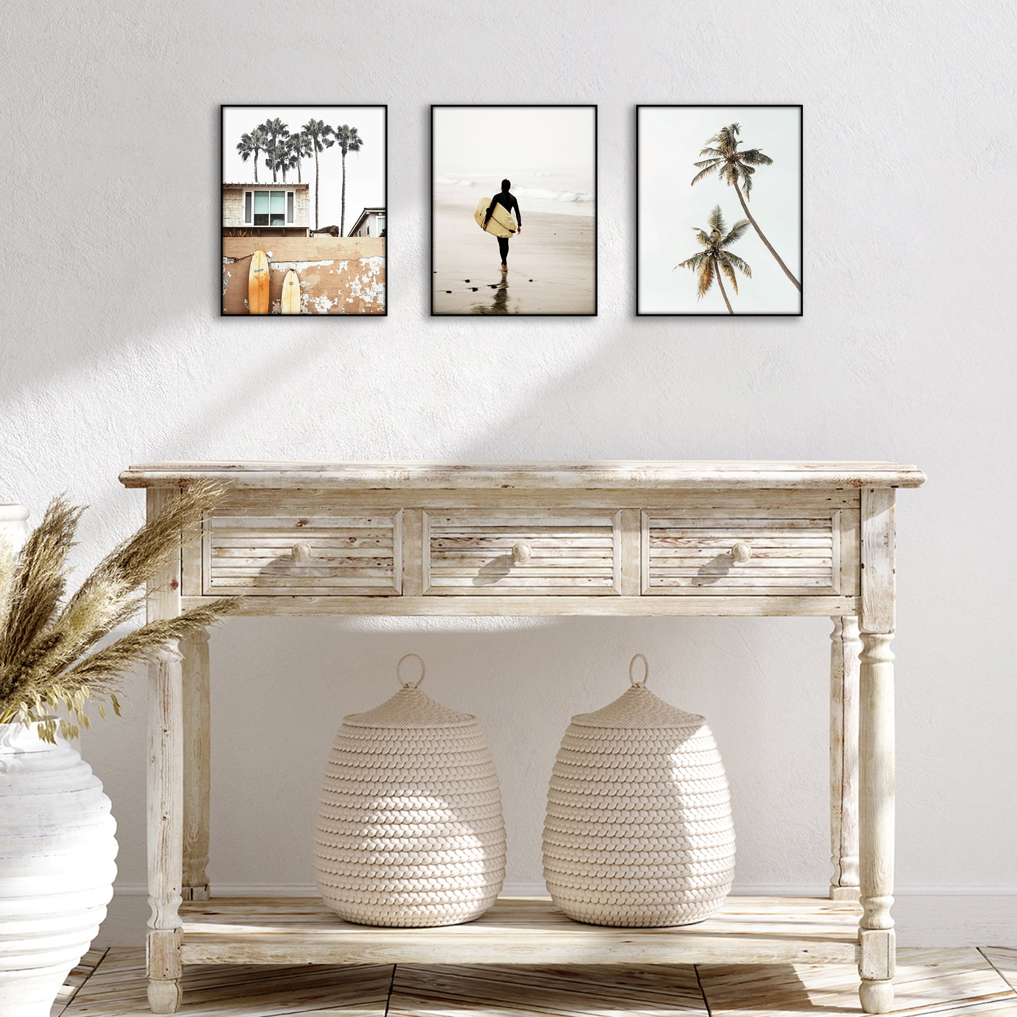 Americanflat 11x14 Front Loading Picture Frame with Shatter-Resistant Glass 3 Pack Metropolitan Photo - Black