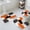 Multicolor, variant on Burnt Orange Black Bath Mat 3 Piece Bathroom Rug Set, Modern Abstract Geometric Non Slip Bath Rug Contour Mat and Toilet Lid Cover, Absorbent Shower Mats Soft Bath Rugs and Mats Sets