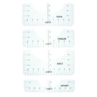 9Pcs Tshirt-Ruler Guide for Vinyl Alignment, Tshirt-Ruler for Heat