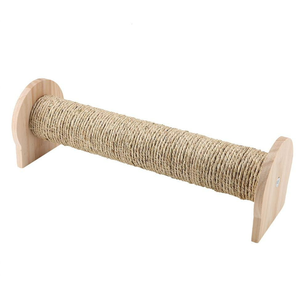 Mgaxyff Wooden Natural Durable Cat Scratching Bar Board Post Funny Toy