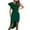 Green, variant on Ladies Summer Dress,Elegant Dresses for Women,Evening Dresses for Women Solid Sleeveless Skew Collar Knee-High Flap Split Dress,Green,XL