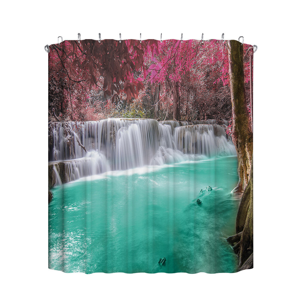Fsqjgq Shower Curtain No Ring Shower Curtain Long Waterproof Various