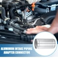 thumbnail image 2 of Universal Aluminum Alloy Intake Piping Adapter 63mm 2.5" OD 4.72" 120mm Length Pipe Connector (Set of 2), 2 of 6