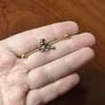 thumbnail image 3 of Body Candy Womens 14G PVD Surgical Steel Helix Hat Broom Witch Industrial Barbell 1 1/2, 3 of 3