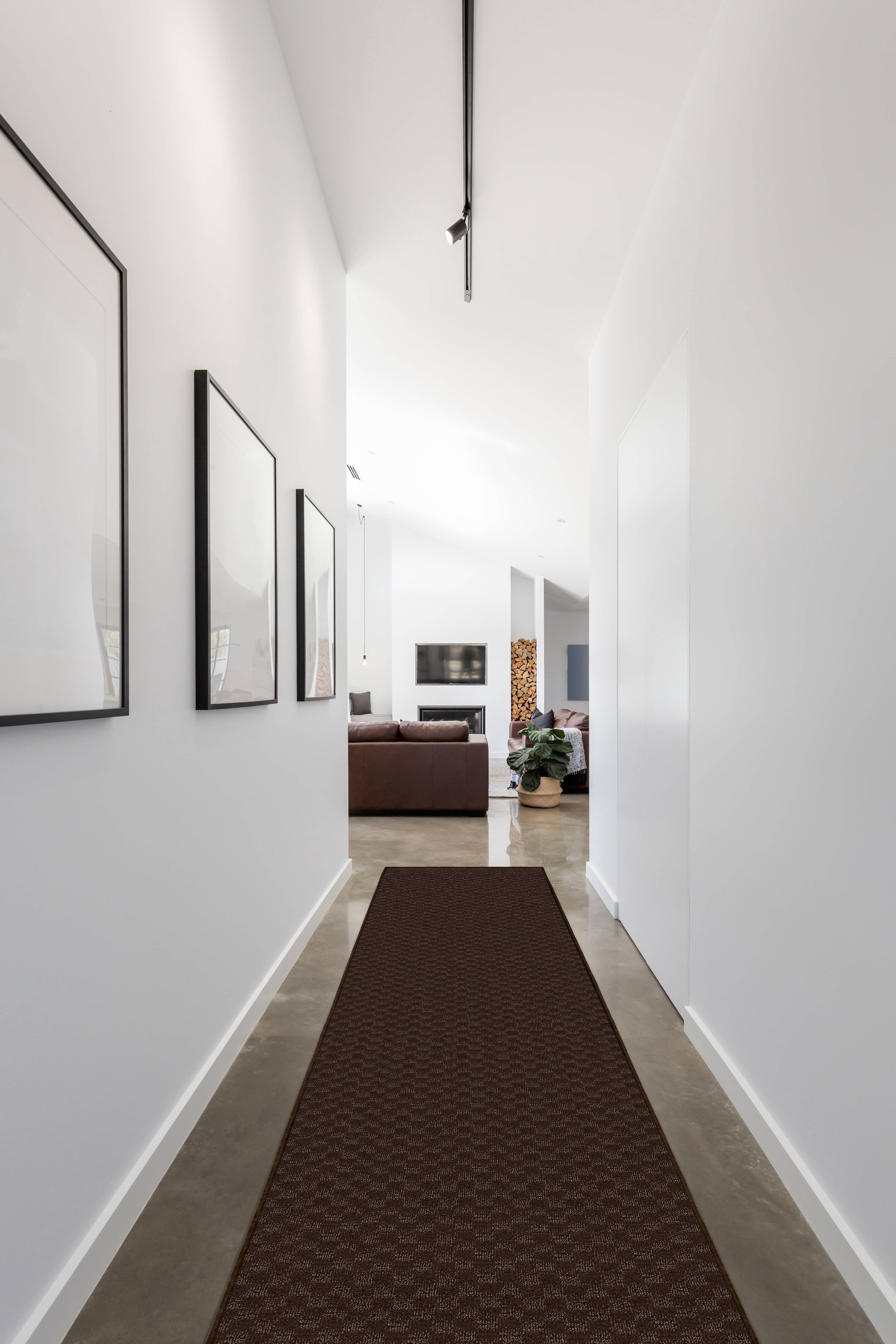Garland Rug Medallion Mocha Indoor Runner Rug, 2' x 12'