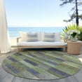 thumbnail image 6 of Addison Rugs Chantille Indoor/Outdoor Transitional Stripes Aloe Washable Round Rug, 8' x 8', 6 of 6