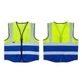 thumbnail image 4 of Chiccall Reflective Safety Mesh Vest for Men Outdoor Workwear Construction Zip Up Vest with Pockets, 4 of 5