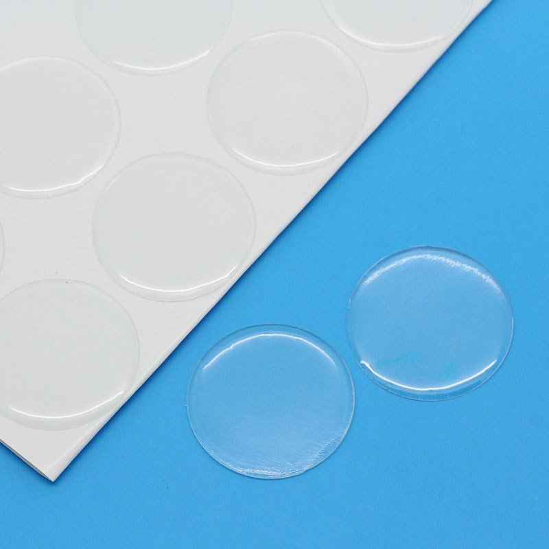 CA053 - 180 Circle Clear Round Epoxy Resin Stickers - 25mm (1 in) - Thickness: 1mm