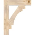 thumbnail image 3 of Ekena Millwork 5 1/2"W x 30"D x 38"H Merced Block Smooth Bracket, Douglas Fir, 3 of 25