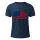 thumbnail image 4 of Tops para hombre, blusas y camisas de cuello redondo y manga corta para hombre, camiseta de cuello redondo y manga corta con estampado de la bandera del Día de la Independencia de Estados Unidos para, 4 of 5