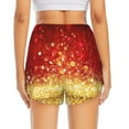 thumbnail image 4 of Haiem Red Gold Glitter Women's 2 in 1 Running Shorts - Lightweight Athletic Workout Gym Yoga Breathable Sports Shorts Liner with Phone Pockets-XX-Large, 4 of 9