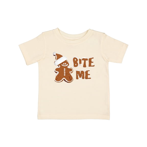Inktastic Bite Me Gingerbread Boys or Girls Baby T-Shirt