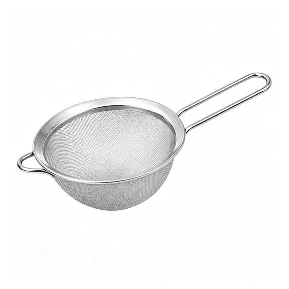 ACDANC Medium Fine Mesh Strainer with Handle,Stainless Steel Mesh Strainer for Kitchen,Sieve for Pasta,Rice,Flour and Veggies