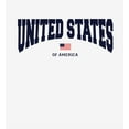 thumbnail image 2 of American United States Of America Flag White Adult Crew Neck Long Sleeve Tee-Medium, 2 of 3