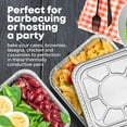 Displastible 8x8" Disposable Aluminum Pans with Lids (100 Pack) Foil