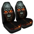 thumbnail image 2 of Uourmeti Waterproof Car Seat Covers for Front, 2 Pcs Horror Punk Skull Print Universal Elastic Vehicle Seats Cushion Automotive Interior Protection Accessories for Women, 2 of 7