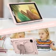 thumbnail image 4 of FJLBDE Case for Samsung Galaxy Tab A7 Lite 2021 8.7 inch SM-T220/T225/T227 with Butterfly Stand, Shockproof Protective Tablet Cover with Shoulder Strap for Kids Girls, Pink, 4 of 7