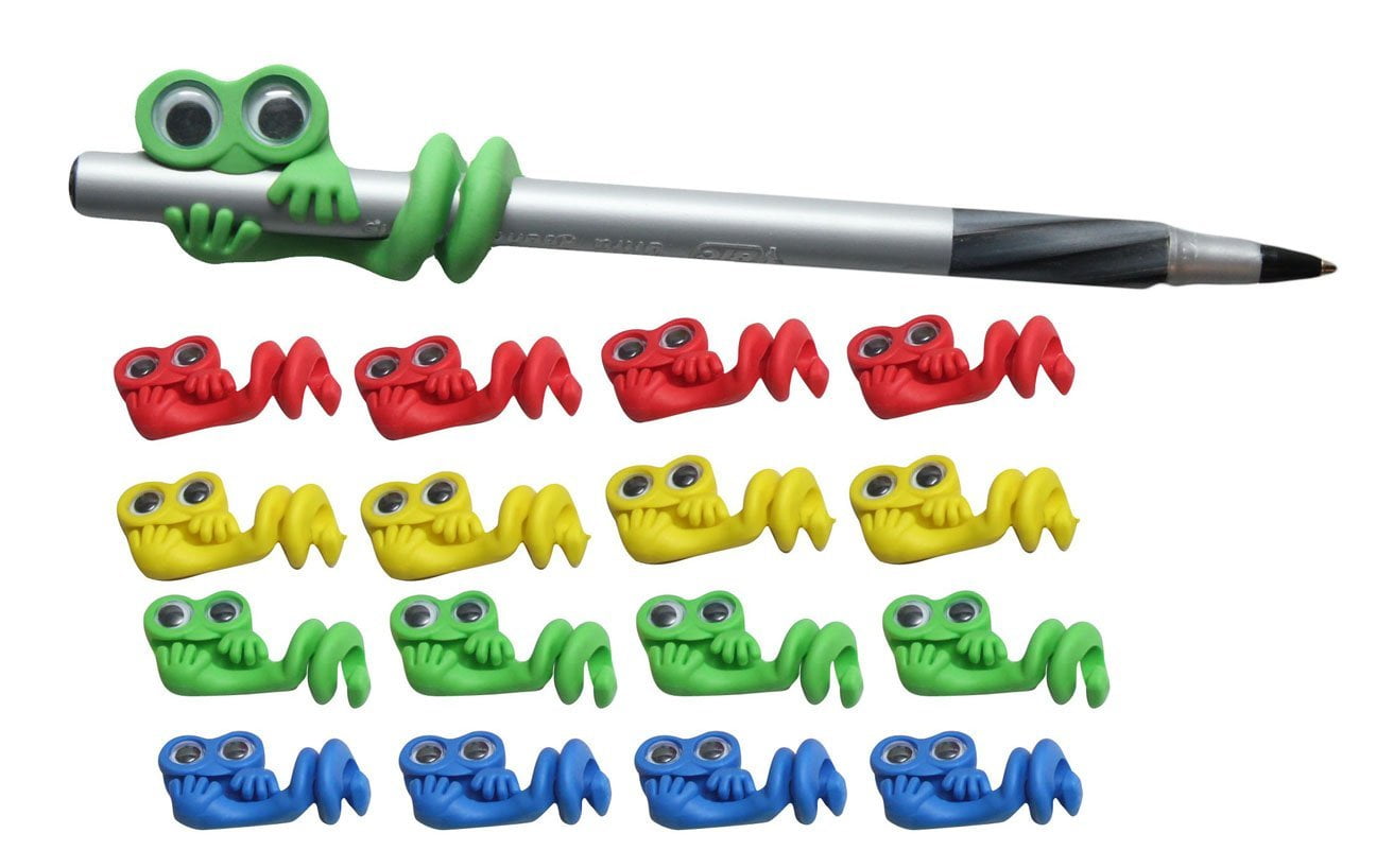12 Cute Character Pencil Wraps - Sensory Fidget Toy for Students, Adults and Children Office Calming Toy