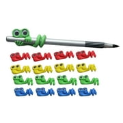 CURIOUS MINDS BUSY 12 Cute Character Pencil Wraps - Sensory Fidget Toy for Students, Adults and Children Office Calming Toy
