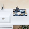 thumbnail image 7 of Ryvnso Marble Blue Gold White Abstract Bathroom Tray Vanity Countertop Trays Acrylic Organizer, 7 of 7