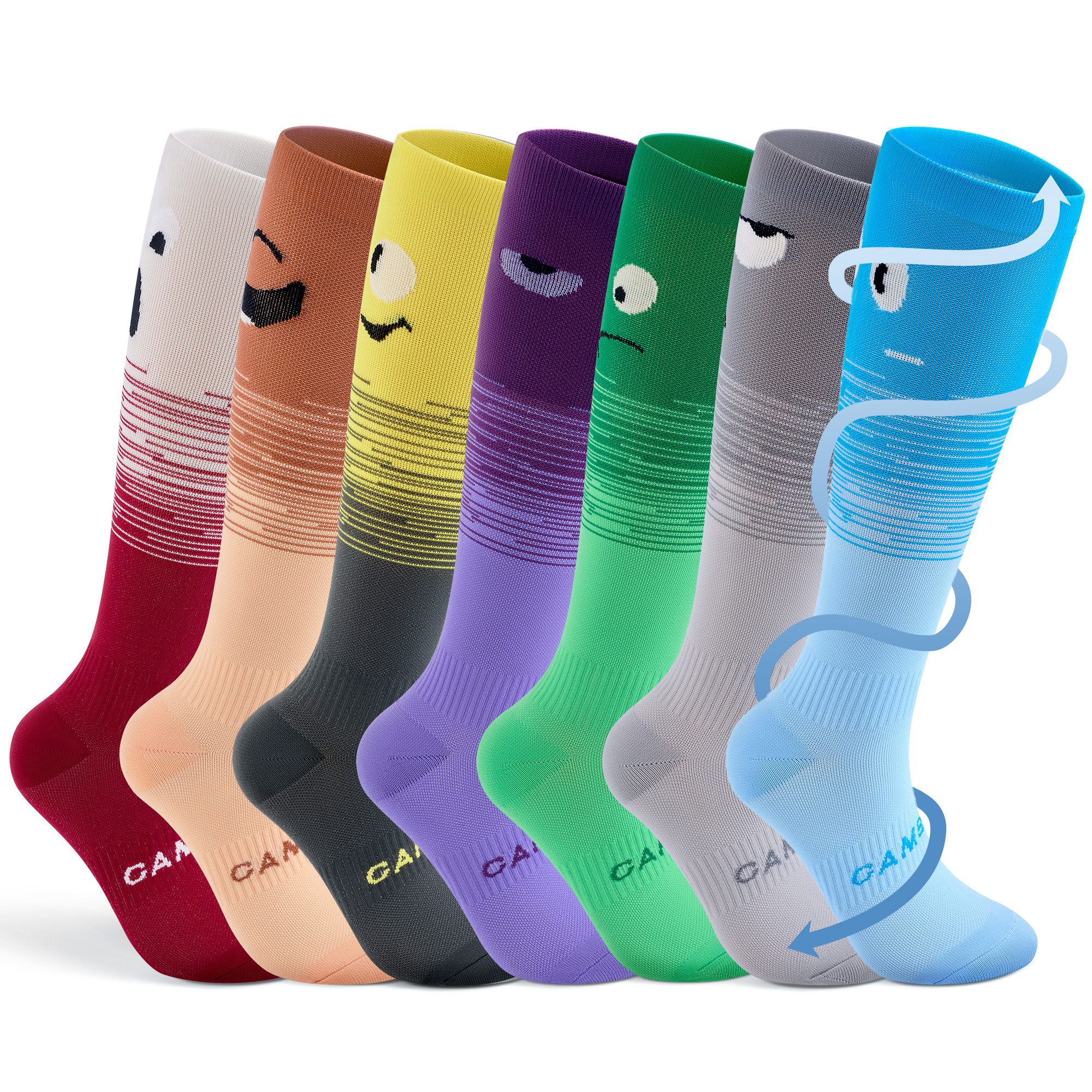 Cambivo Women's & Men's Day of the Week Compression Socks photo 3