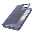 thumbnail image 4 of SAMSUNG Galaxy S24+ Plus S-View Wallet Phone Case Protective Cover with Smart Small Screen View Finger Tap Control Slim Design Card Holder Pocket US Version EF-ZS926CVEGUS Violet, 4 of 5