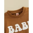 thumbnail image 5 of Cenuakty Baby Girls Boys Spring Romper Long Sleeve O Neck Letter, 5 of 8