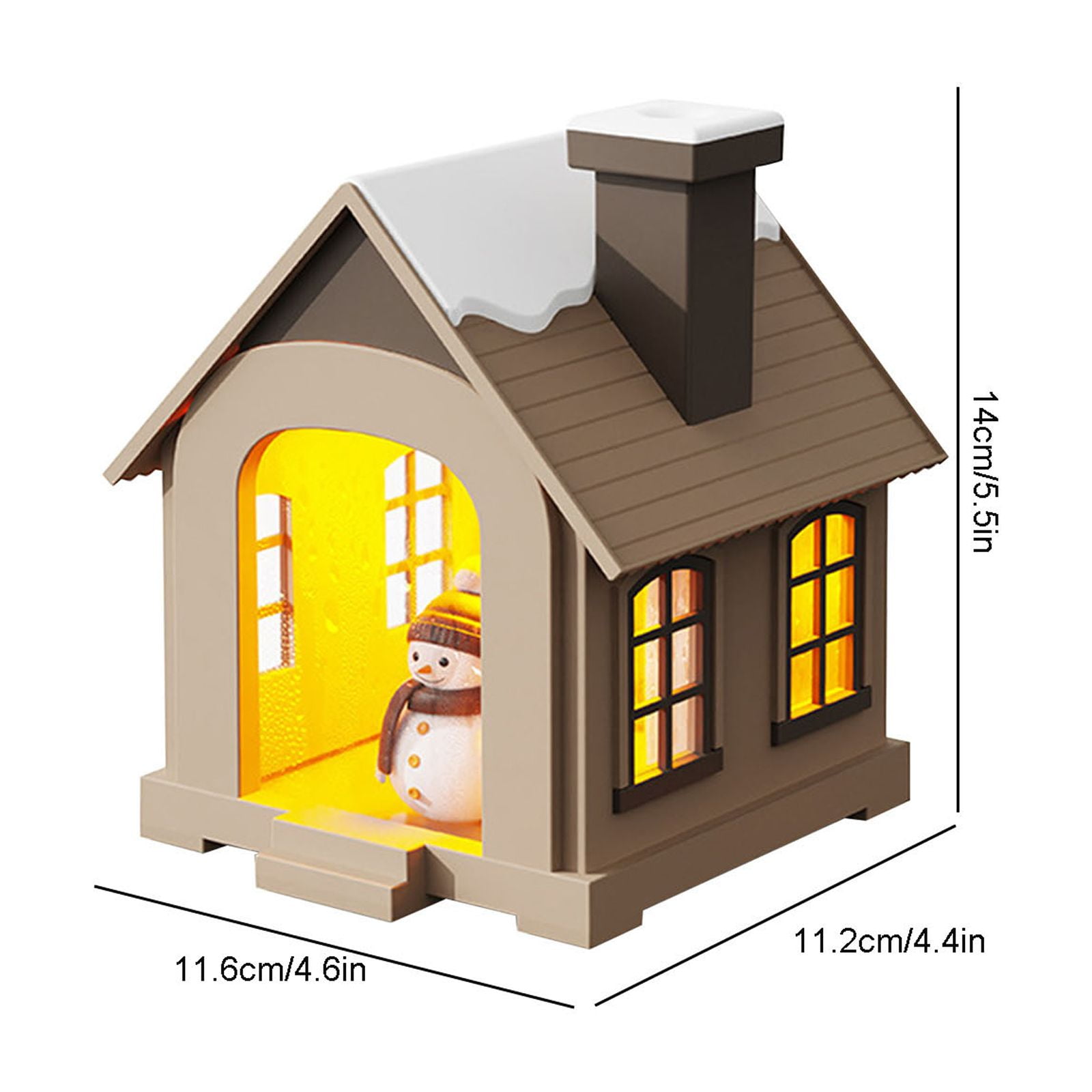 LACKUST Humidifiers for Bedroom,2025 New 500ML Cool Mist Humidifier, Quiet Night Light, 8-Hour Auto Power Off for Bedroom and Large Rooms,Brown