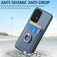 thumbnail image 2 of Carbon Fiber Patterned Case for Samsung A53 5G, Wallet case with [360°Rotation Ring Kickstand] Credit Card Holder,PU Leather Shockproof Cover Women Men for Samsung Galaxy A53 5G, Blue, 2 of 8