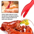 thumbnail image 4 of Qucyy 20-piece Seafood Tools Set includes 6 Crab Crackers, 6 Lobster Shellers, 6 Crab Leg Forks/Picks and 2 Seafood Scissors & Storage Bag - Nut Cracker Set, 4 of 5