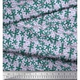 thumbnail image 3 of Soimoi Georgette Viscose Fabric Dot & Floral Artistic Printed Craft Fabric by The Yard 42 Inch Wide, 3 of 3