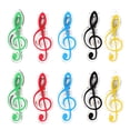 thumbnail image 1 of Shisuyan 10 Pcs Clips de Partition Clips de Livre de Musique Pinces en Forme de Notes de Musique Clips de Feuilles Créatifs, 1 of 8