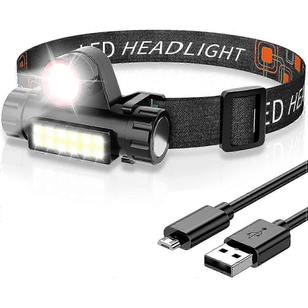 Waterproof Led Headlamp Powerful Headlamp Rechargeable Headlamp 4 Lighting Modes With Zoom Function Camping And Emergency Use Headlamp