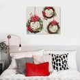 thumbnail image 4 of GOSMITH  Seasonal Wall Art Canvas Prints 'Holiday Wreaths' Christmas Home Décor 12x16/16x20in Framed, 4 of 4