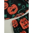 thumbnail image 6 of Wassery Infant Baby Boys Girls 2Pcs Halloween Outfits Set Long Sleeve Pumpkin Print Hoodies Sweatshirts + Long Pants 6M 12M 18M 2T 3T Toddler Fall Clothes, 6 of 9