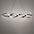 thumbnail image 3 of Wac Lighting Pd-47839 Interlace 39" Wide 3000K Led Abstract Linear Pendant - Black, 3 of 7