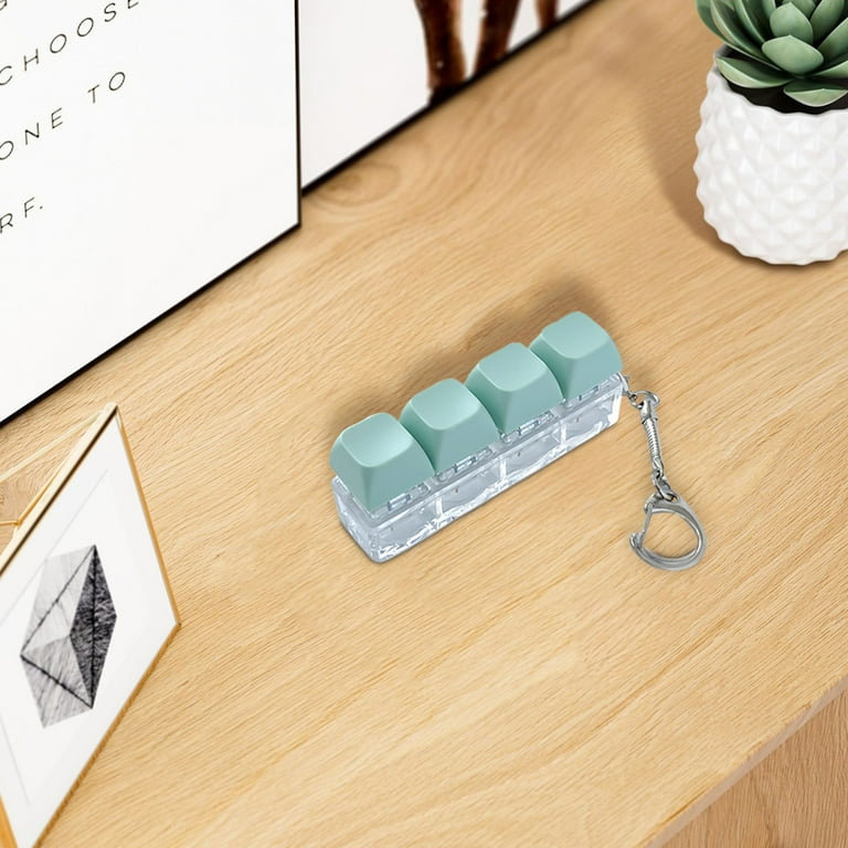 LmnLft Keyboard Fidget Toy Keychain - 4-in-1 Pressable Buttons