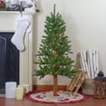 thumbnail image 2 of Pre-Lit Medium Alpine Artificial Christmas Tree - Clear Lights 4 Foot, 2 of 7