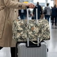 thumbnail image 3 of Garronmavis Camo Duck Print Large Quilted Duffle Bag Lightweight Weekender Bag Overnight Carry On Bag with Luggage Sleeve for Travel, Gym, 3 of 7