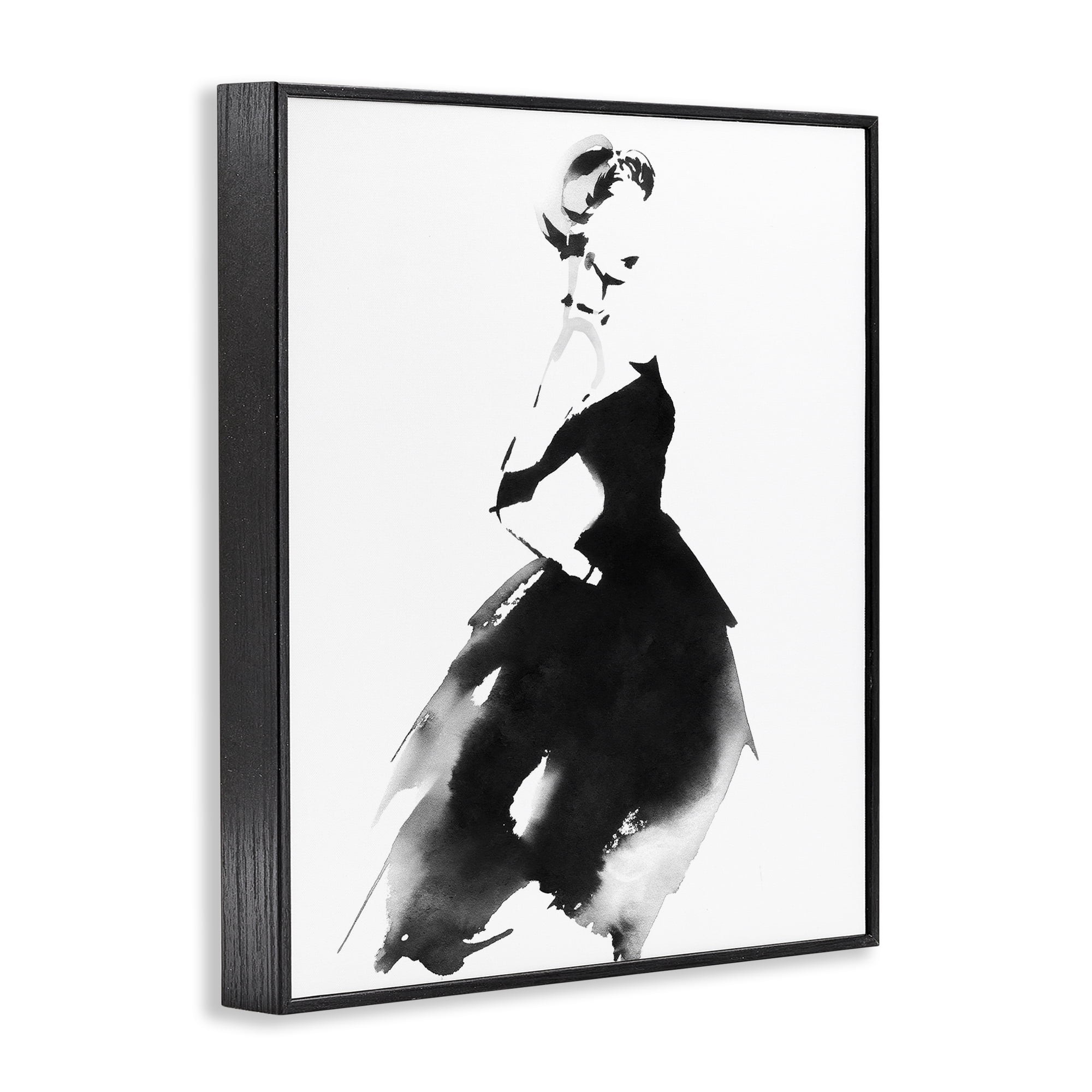 Stupell Industries Shadow Waltz Silhouette Black Framed Giclee Art, design by Svetlana Aleynikova