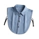 thumbnail image 5 of Cuello falso para traje profesional, ropa decorativa elegante, cuello falso ajustable Azul vaquero, 5 of 9