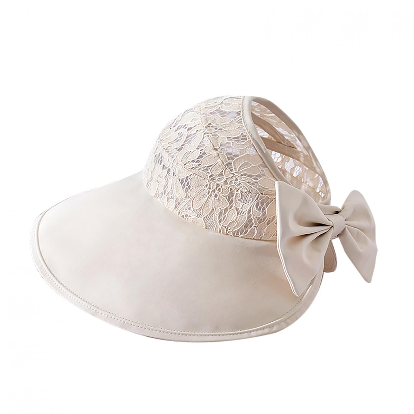 Extra Wide Brim Sun Visor Packable Open Top Bucket Hats Women UV