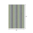thumbnail image 4 of Mainstays Kids Indoor Blue and Green Striped Machine Tufted Accent Rug, 28.8" x 45", Machine Washable, Non-Skid Backing, 4 of 5