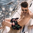 thumbnail image 2 of luoweisi Men's Beach Shorts Quick Dry Swim Trunks with Mesh Lining Christmas Santa Claus 2XL, 2 of 5